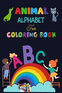 Animal Alphabet Fun Coloring Book