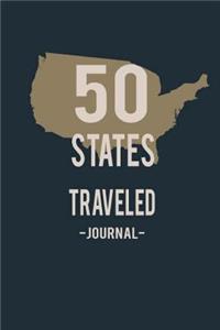 50 States Traveled Journal