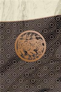 Monogram Pig Notebook