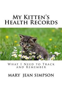 My Kitten's Health Records