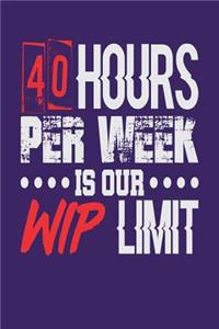 40 Hours Per Week is Our WIP Limit