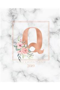 Weekly & Monthly Planner 2019