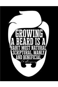 Growing a Beard Is a Habit Most Natural, Scriptural, Manly and Beneficial