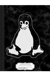 Linux Tux Penguin Composition Notebook