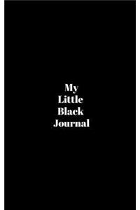 Black Lined Journal 5 X 8