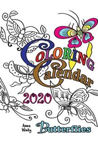 Coloring Calendar 2020 Butterflies