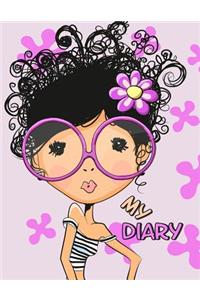 My Diary: 185 Lined Pages, Large Size 8 1/2 X 11