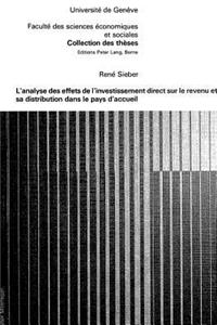 L'Analyse Des Effets de L'Investissement Direct Sur Le Revenu Et Sa Distribution Dans Le Pays D'Accueil