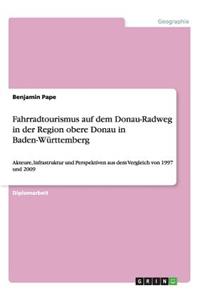 Fahrradtourismus auf dem Donau-Radweg in der Region obere Donau in Baden-Württemberg