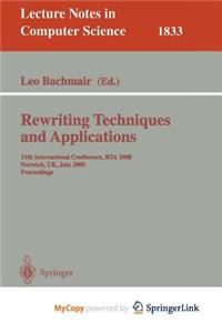 Rewriting Techniques and Applications
