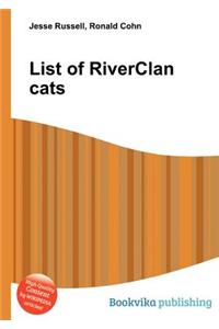 List of Riverclan Cats