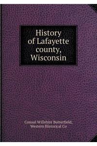 History of Lafayette County, Wisconsin
