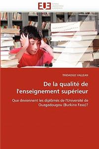 de la Qualité de l'Enseignement Supérieur