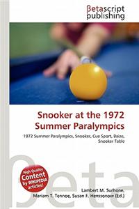 Snooker at the 1972 Summer Paralympics