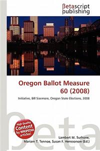 Oregon Ballot Measure 60 (2008)