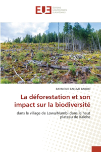 déforestation et son impact sur la biodiversité