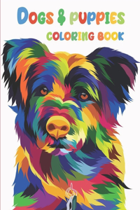 Dogs & Puppies Coloring Book
