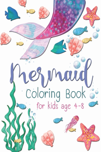 Mermaid Coloring Book For Kid