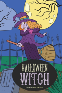 Halloween Witch Coloring Book for Kids