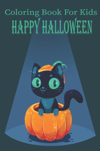 Coloring Book For Kids Happy Halloween
