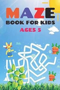 Maze Book For Kids Ages 5