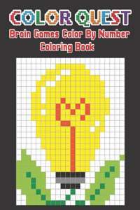 Color Quest Brain Games Color By Number Coloring Book