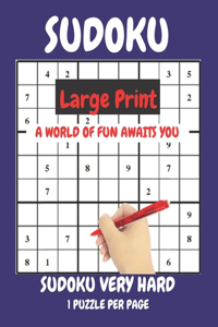 Sudoku Large Print Very Hard 1 Puzzle Per Page