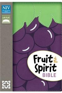 NIV, Fruit of the Spirit Bible, Leathersoft, Purple/Green, Red Letter