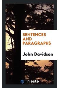 Sentences and Paragraphs