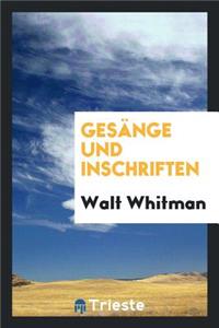 GesÃ¤nge Und Inschriften
