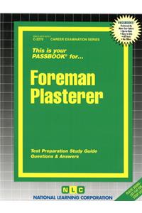 Foreman Plasterer
