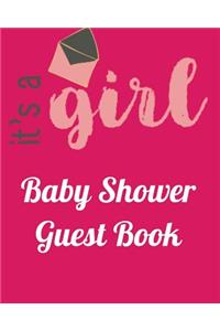 It's A Girl Baby Shower Guest Book