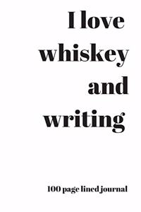 I Love Whiskey and Writing