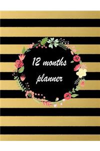 12 months planner