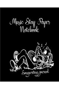 Music Staff Paper Notebook
