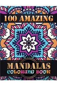100 Amazing Mandalas Coloring Book