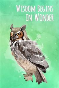 Wisdom Begins In Wonder