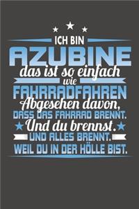 Ich Bin Azubine Das Ist So Einfach Wie Fahrradfahren. Abgesehen Davon, Dass Das Fahrrad brennt. Und Du Brennst. Und Alles Brennt. Weil Du In Der Hölle Bist.