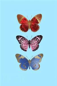 Butterfly Trio Lined Journal