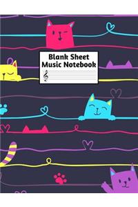 Blank Sheet Music Notebook