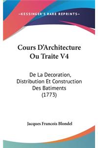 Cours D'Architecture Ou Traite V4