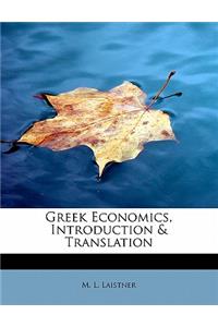 Greek Economics, Introduction & Translation