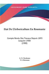 Etat de L'Arboriculture En Roumanie