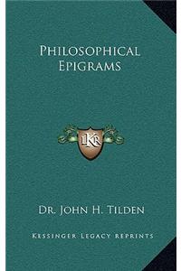 Philosophical Epigrams