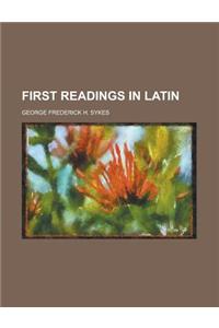 First Readings in Latin
