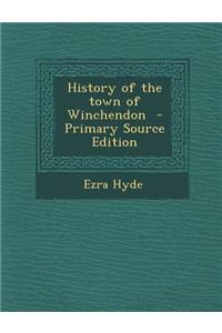 History of the Town of Winchendon