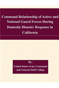 Command Relationship of Active and National Guard Forces During Domestic Disaster Response in California