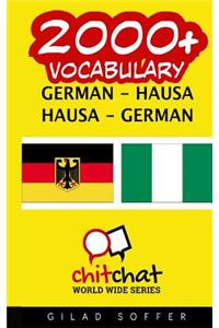 2000+ German - Hausa Hausa - German Vocabulary