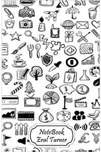 Notebook Journal Dot-grid, Graph, Lined, Blank, No Lined - Icons: Small Pocket Notebook / Journal / Diary