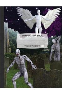 Zombie Apocalypse Composition Notebook, Dotted Grid Journal Paper